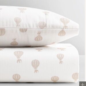 Restoration Hardware Floating Elephant Crib Fitted Sheet - Hot Air Balloon